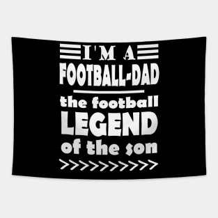 Football Father Father's Day Fan Dad Coach Saying Tapestry