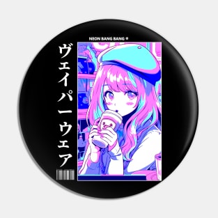 Vaporwave Aesthetic Anime Manga Girl Japanese Streetwear Pin