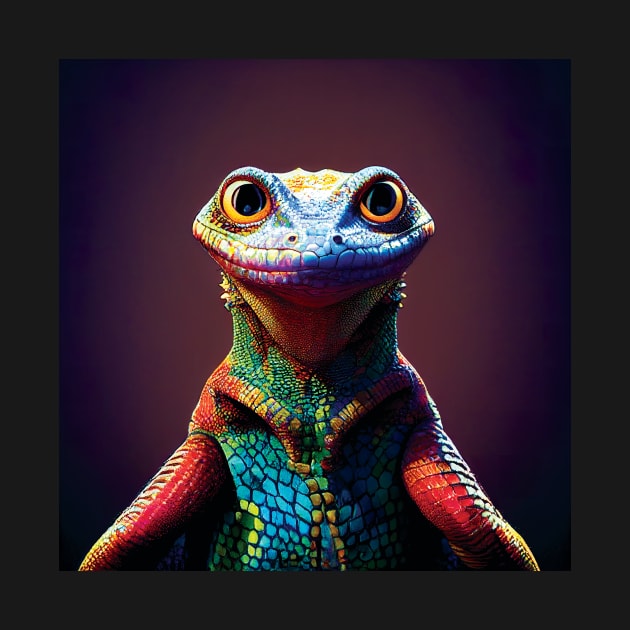 Colourful Lizard Master by Geminiartstudio