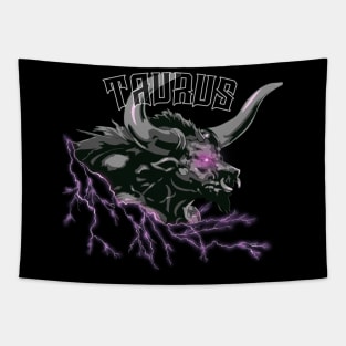 Lightning Taurus (pink) Tapestry