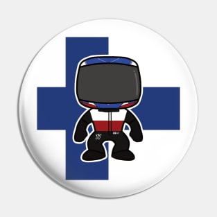 Valtteri Bottas Custom Bobblehead - 2022 Season Flag Edition Pin