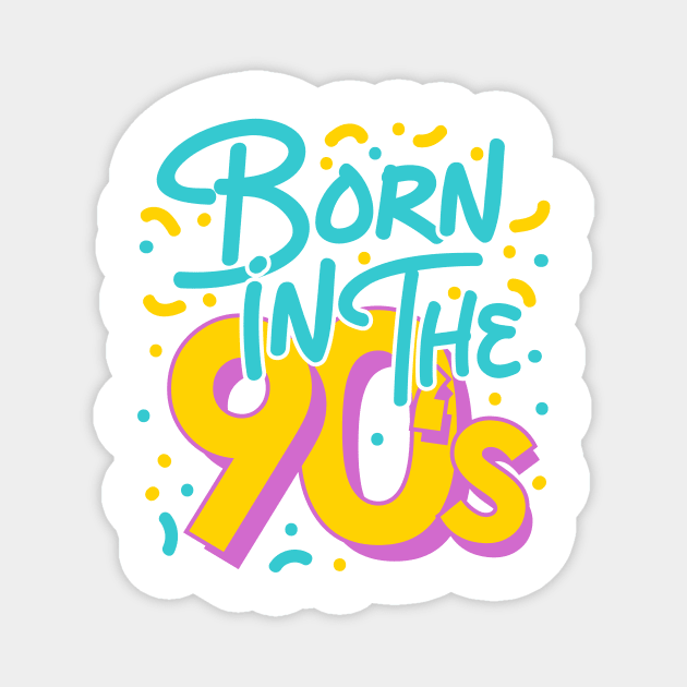 Born in the 90's Magnet by WMKDesign