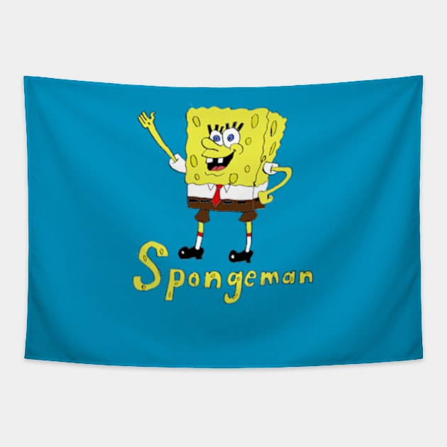 Spongeman Tapestry by StevenBaucom