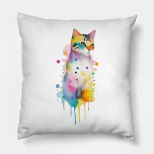 Cat - Colorful Animals Pillow