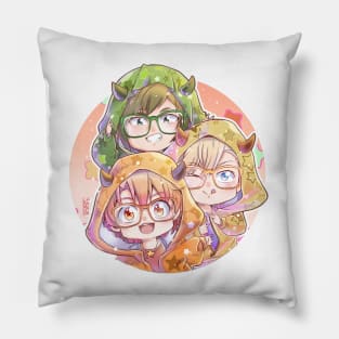 Yamato + Mitsuki +  Nagi = Pythagoras Trio! Pillow