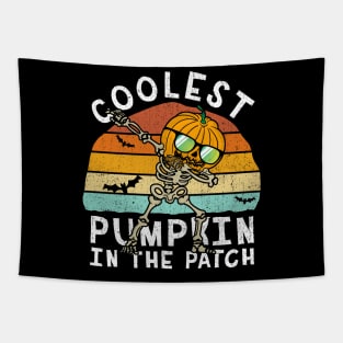 Dabbing Coolest Pumpkin in the Patch Tapestry