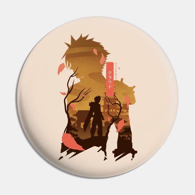 Cloud Ex Soldier Pin by whydesign