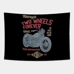 Two Wheels Forever Tapestry