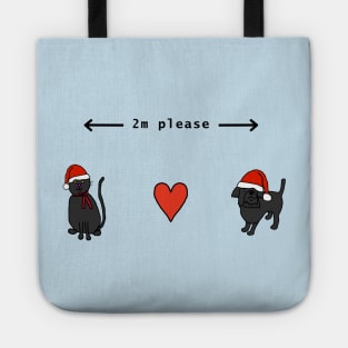 Christmas Cat and Dog Social Distancing Tote