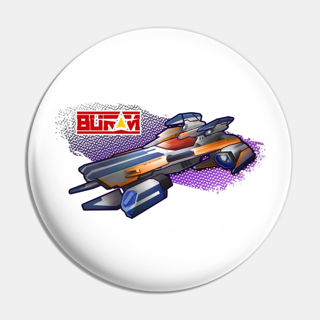 Redout - Graphic Buran Pin by 34bigthings