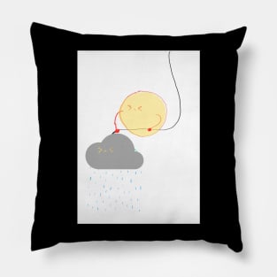 The sun watered the rain Pillow