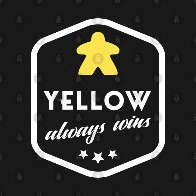 Yellow Always Wins Meeple Board Games Meeples and Roleplaying Addict - Tabletop RPG Vault by tabletopvault