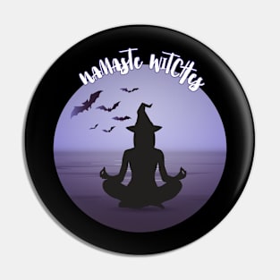 Namaste Witches Night Halloween Pin