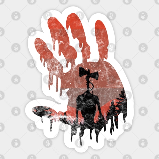 Siren Head Horror stic | Sticker