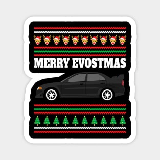 Mitsubishi Lancer Evolution 6 Merry Evostmas Magnet