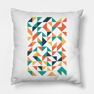 Cute Geometric Colourful Triangle Pattern Pillow