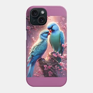 Beautiful  fantasy love birds Phone Case