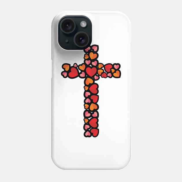 The cross is a symbol of the crucifixion of the Son of God for the sins of mankind. Phone Case by Reformer