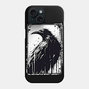 Black crown tarot card Phone Case