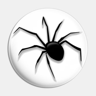 Black spider Pin