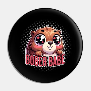 Bober babe | Bóbr | Polish Beaver | Meme from Poland | Slav | Slavic Pin