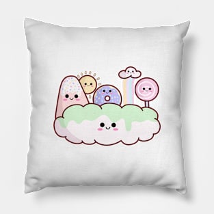 Cloud Candyland Pillow