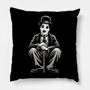 As I began to love myself - Charlie Chaplin Pillow