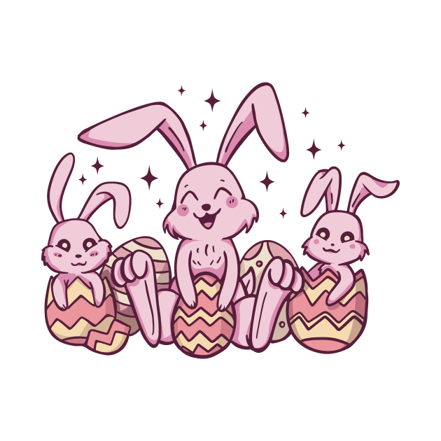 Cute Easter Bunnys by LindenDesigns