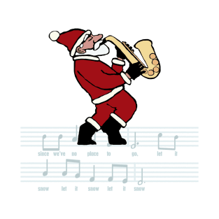 Swinging Santa - Sax T-Shirt