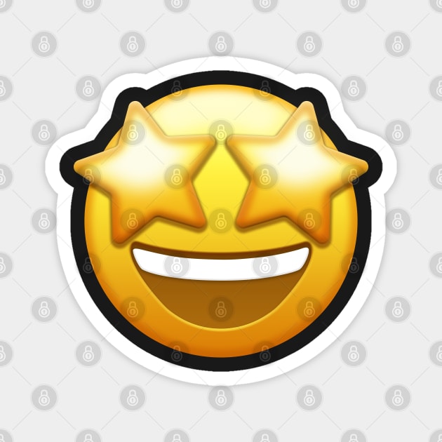 Star-Struck Emoji | Pop Art Magnet by williamcuccio
