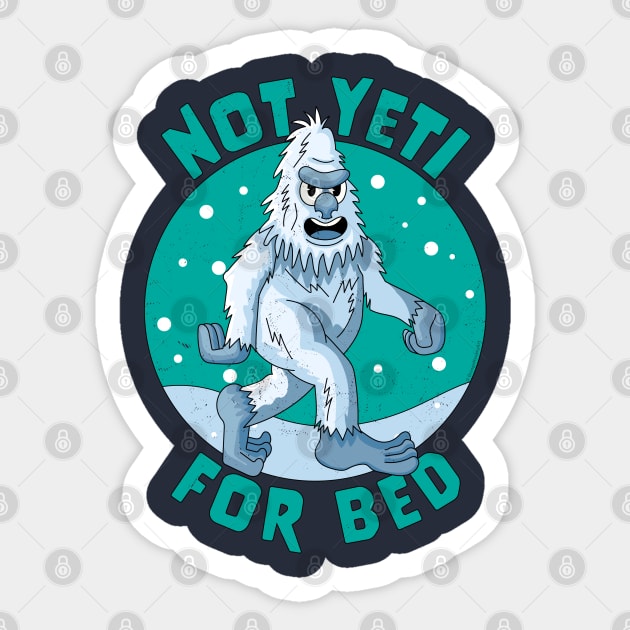 Kawaii Yeti Ready for Christmas Party 5 Sticker for Sale by