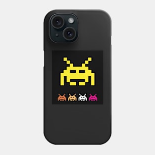 Pixel Invader space alien Phone Case