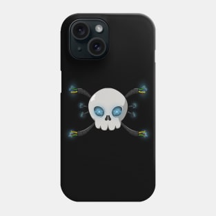 Electricians crew Jolly Roger pirate flag (no caption) Phone Case