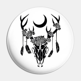 Deer Skull Pin