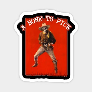 Vintage Cowboy Skeleton Magnet