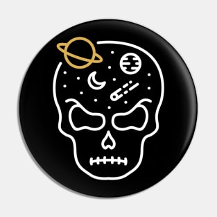 Space Skull Pin