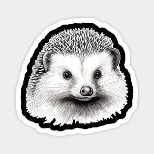 Cute vintage hedgehog Magnet