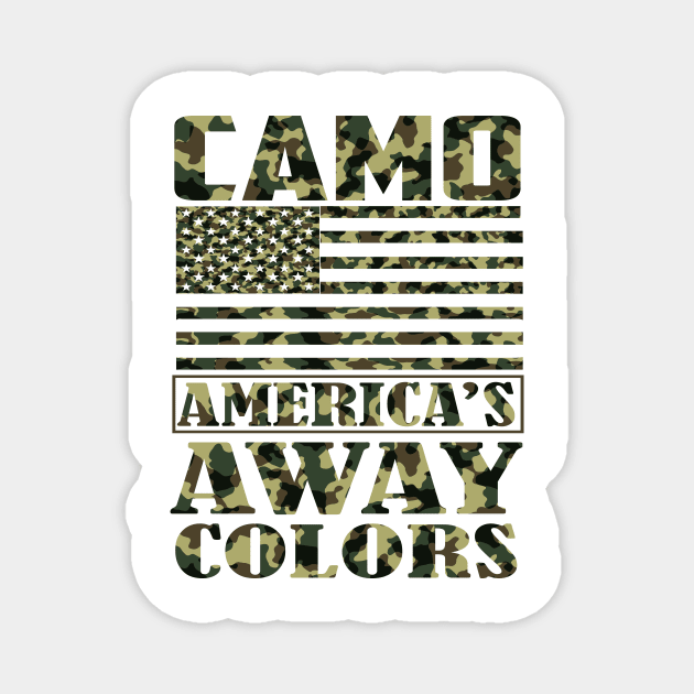 Camo - America's Away Colors Magnet by joshp214