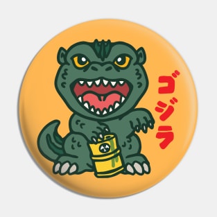 Maneki Godzilla Pin