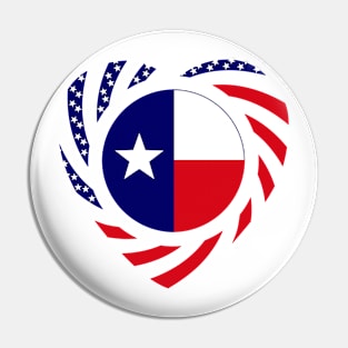 Texan American Murican Patriot Flag Series (Heart) Pin