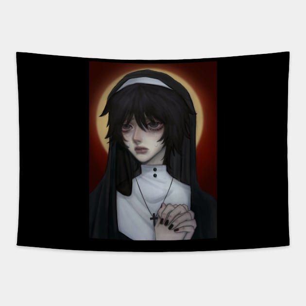 nun Tapestry by spyxho