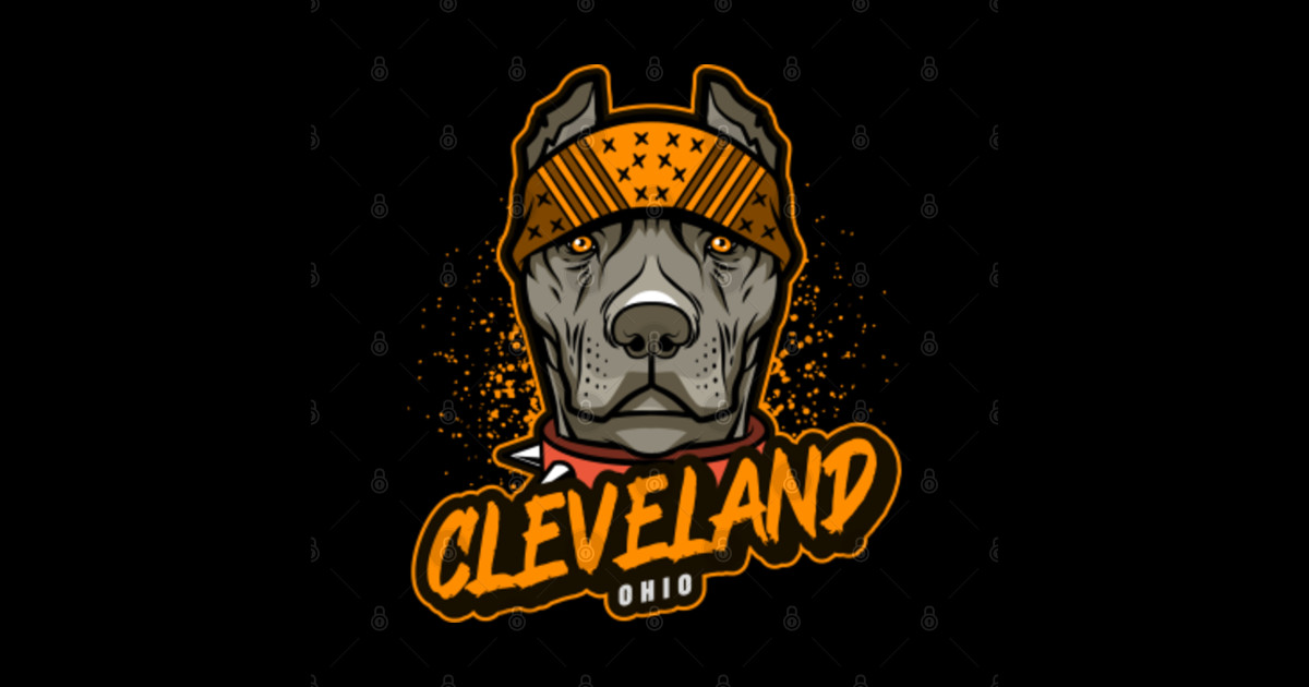 Cleveland Browns Dogs Cleveland Browns Sticker TeePublic