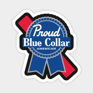 Proud Blue Collar American Magnet