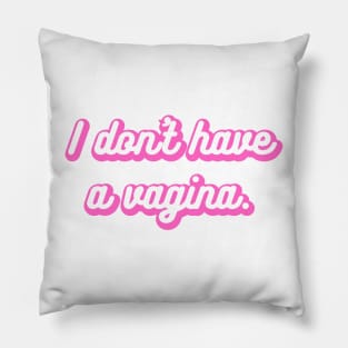 I don't have a vagina Pillow