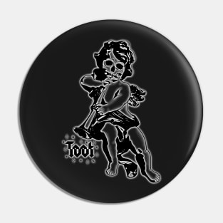 Toot on that cherub flute Pin