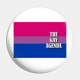 The Gay Agenda - Bisexual Flag Pin