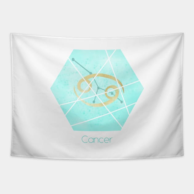 Cancer zodiac sign Tapestry by Home Cyn Home 