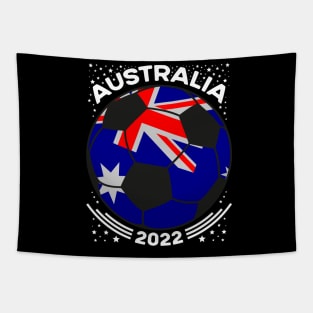 Australia Flag Soccer Football Team Tapestry