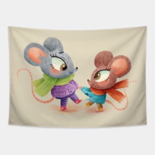 Dancing Mice Tapestry