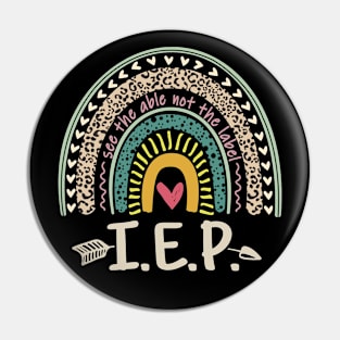 IEP Rainbow Special Education Teacher Back To School Pin